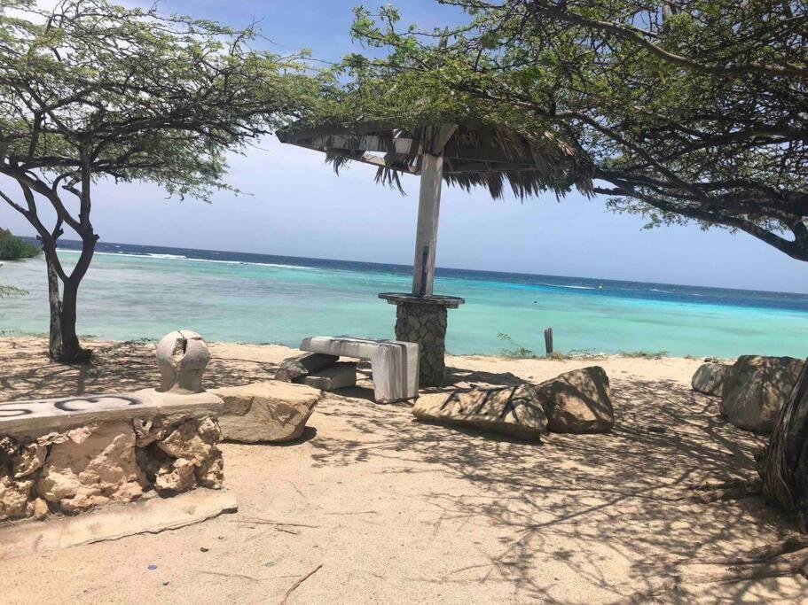 Cozy 1-Bedroom Apartment Minutes Away Drive To Mangel Halto Beach Savaneta Eksteriør bilde